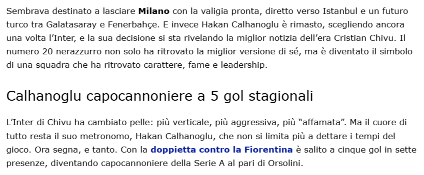 Hakan Çalhanoğlu Chivu ile en iyi dönemini yaşıyor! Fenerbahçe ve Galatasaray’ın transfer gündemindeydi