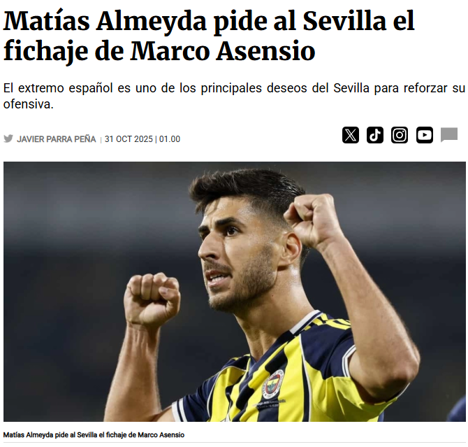 TRANSFER HABERİ: Sevilla Marco Asensio’yu istiyor!