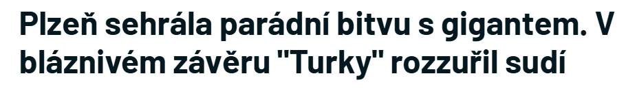Çekya basınından V. Plzen-Fenerbahçe maçının hakemi hakkında çarpıcı sözler