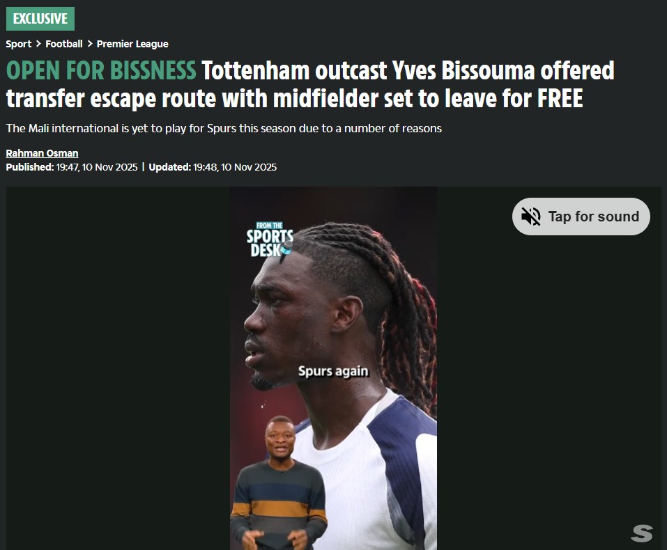 Galatasaray ’bedava Bissouma’yı istiyor!