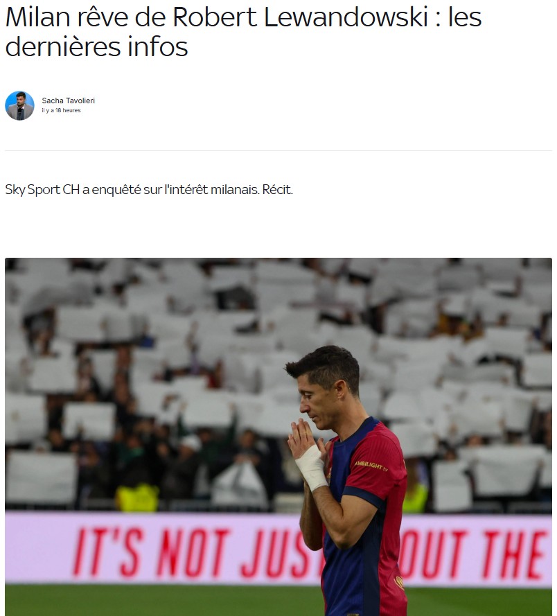 TRANSFER HABERİ: Fenerbahçe’ye Lewandowski şoku: Milan devreye girdi!