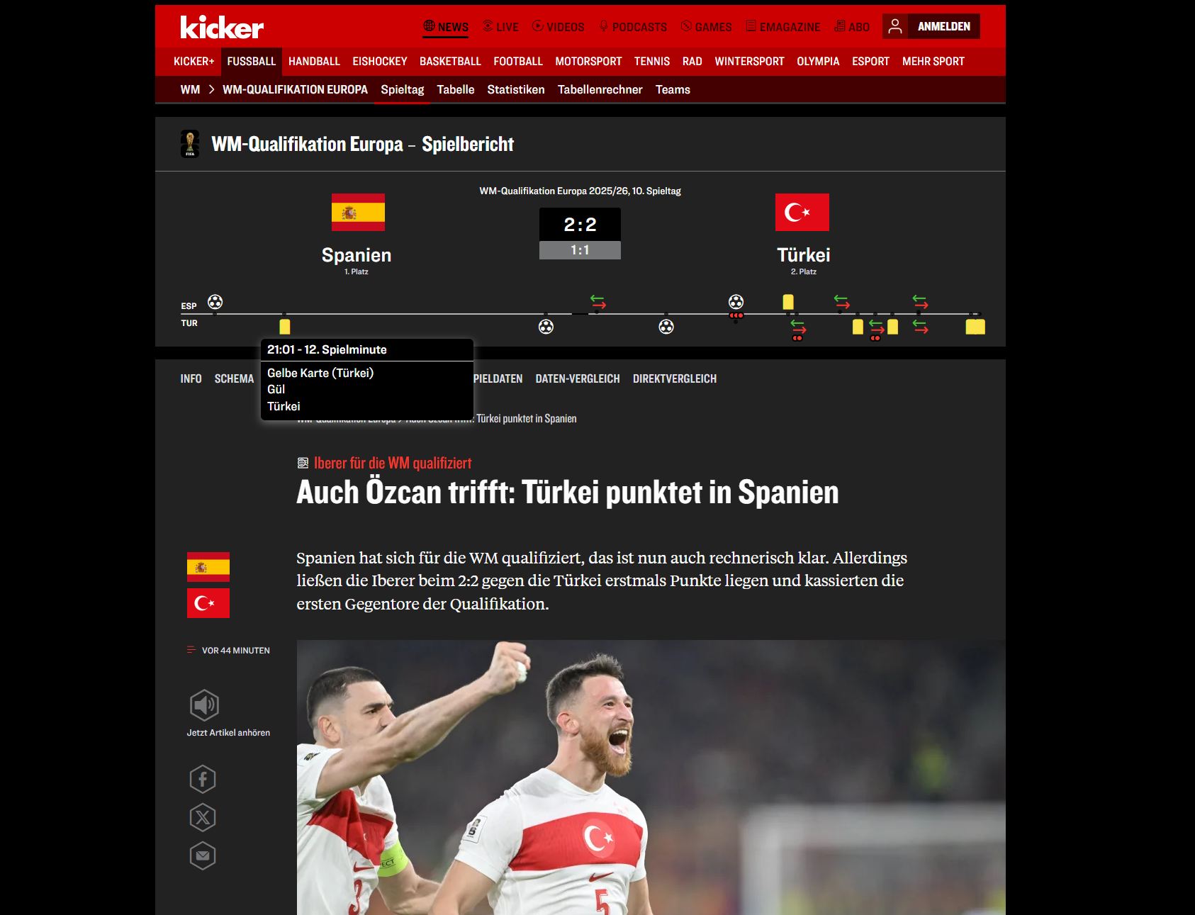 Bizim Çocuklar dış basında: İspanya partiyi bitiremedi!