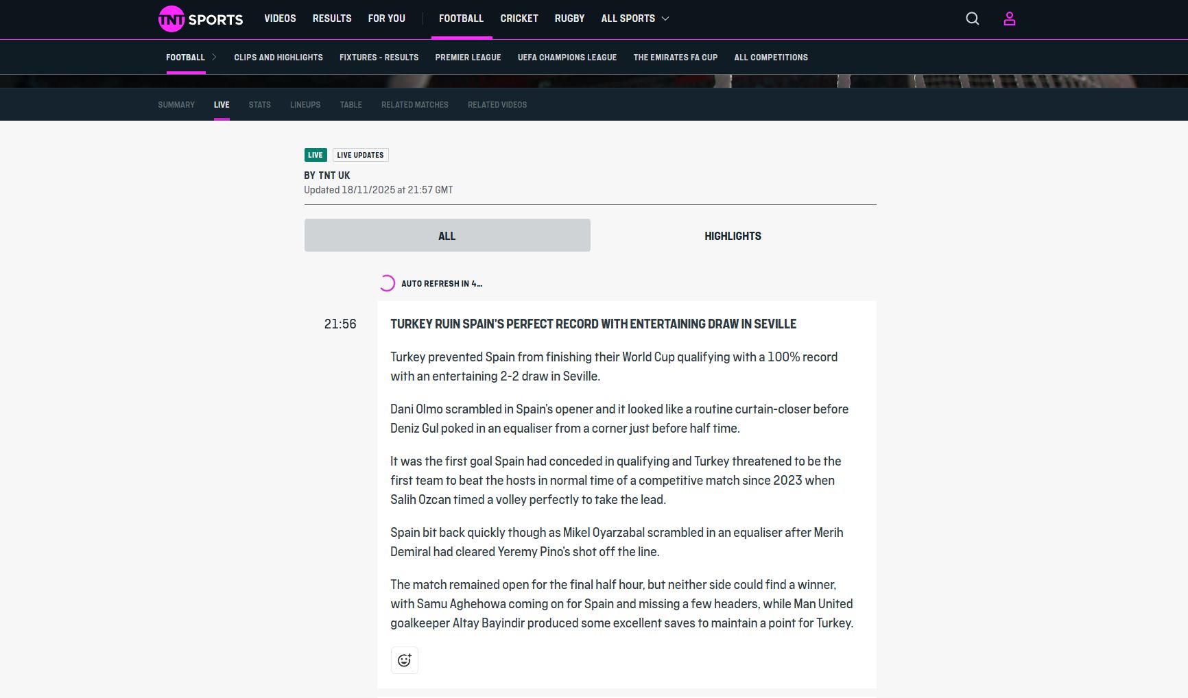 Bizim Çocuklar dış basında: İspanya partiyi bitiremedi!
