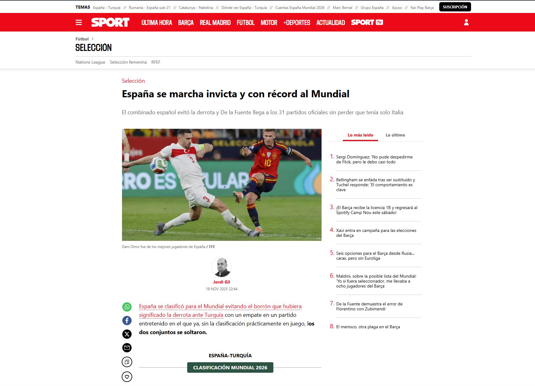 Bizim Çocuklar dış basında: İspanya partiyi bitiremedi!