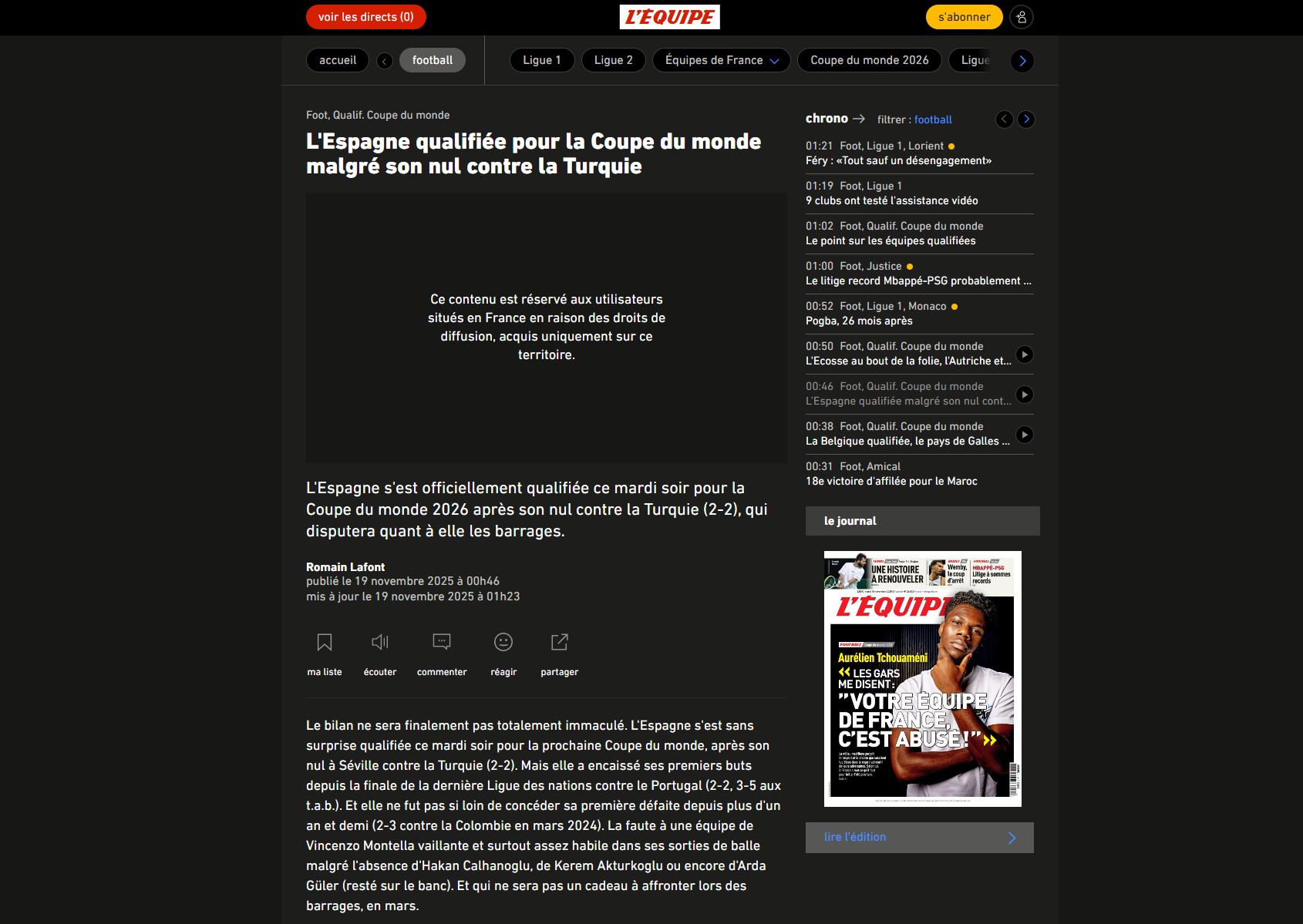 Bizim Çocuklar dış basında: İspanya partiyi bitiremedi!