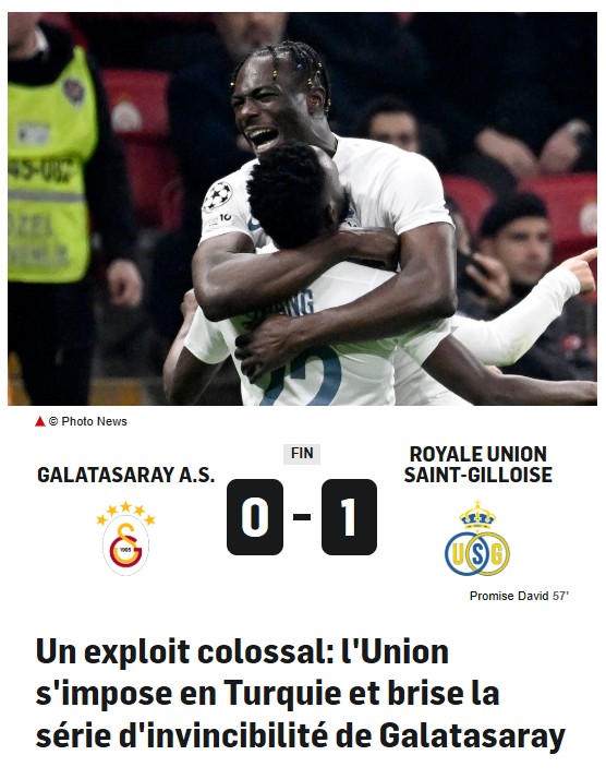 Galatasaray-Union Saint-Gilloise maçı Belçika’da gündem oldu! İşte atılan manşetler