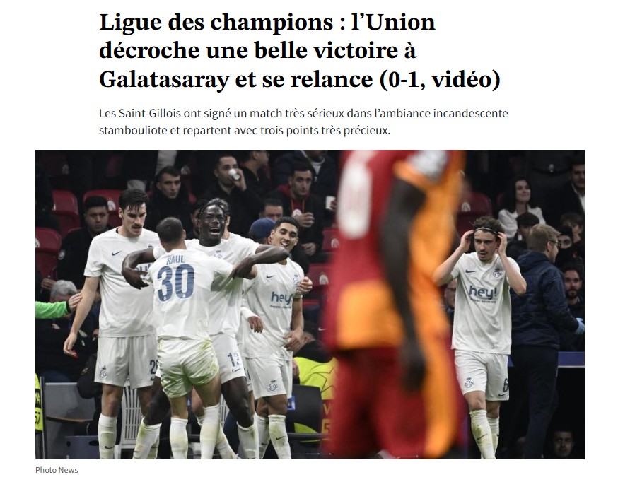 Galatasaray-Union Saint-Gilloise maçı Belçika’da gündem oldu! İşte atılan manşetler