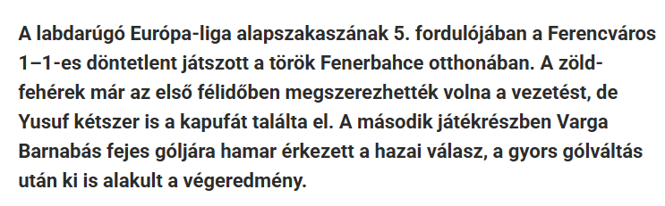 Fenerbahçe-Ferencvaros maçı Macar basınında manşetlerde! ’Acı verici derecede...’