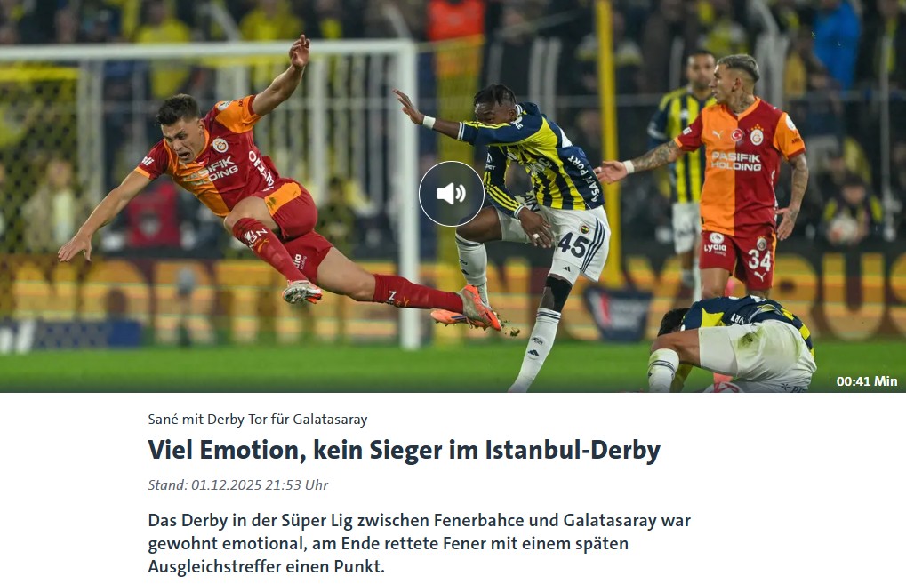 Dünya basını Fenerbahçe-Galatasaray derbisini konuştu