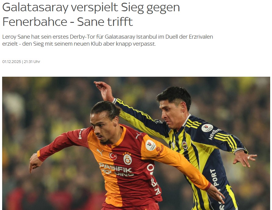 Dünya basını Fenerbahçe-Galatasaray derbisini konuştu