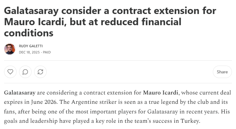 Galatasaray’dan Mauro Icardı’nin geleceği için kritik karar!