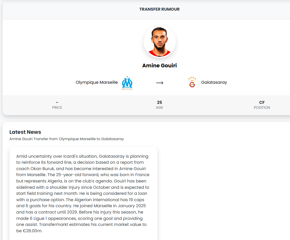 Galatasaray’dan forvete Amine Gouiri hamlesi!