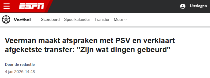Joey Veerman’dan Fenerbahçe açıklaması!