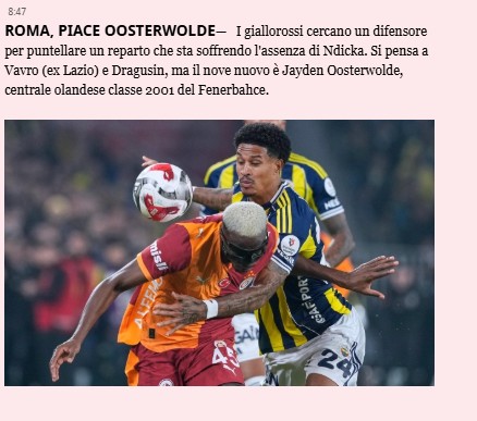 Roma’dan Fenerbahçeli yıldıza kanca! İtalyan basını duyurdu