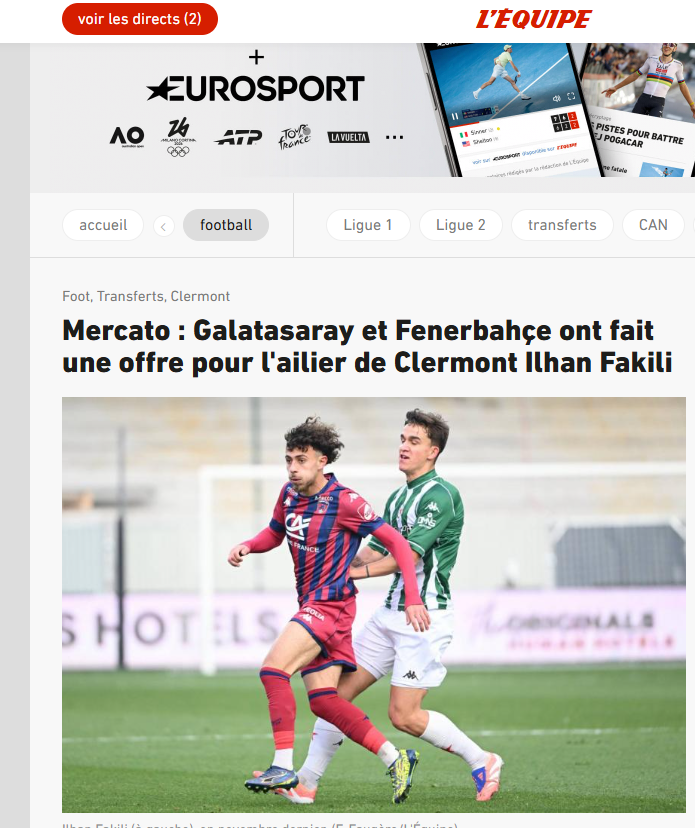 Fenerbahçe ve Galatasaray İlhan Fakılı’nın peşinde!