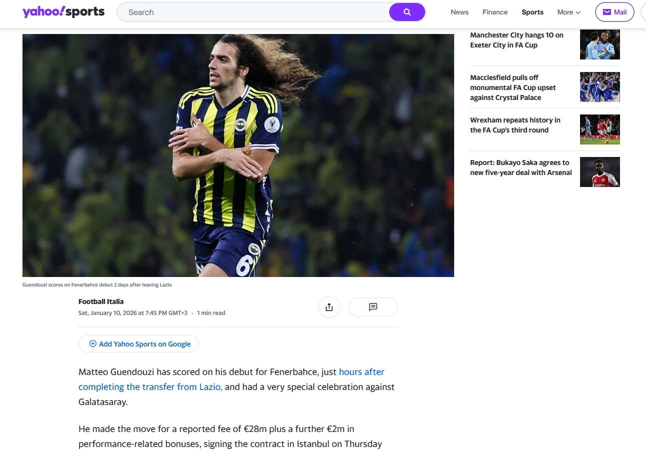 Fenerbahçe’nin Turkcell Süper Kupa zaferi dış basında! İşte o manşetler