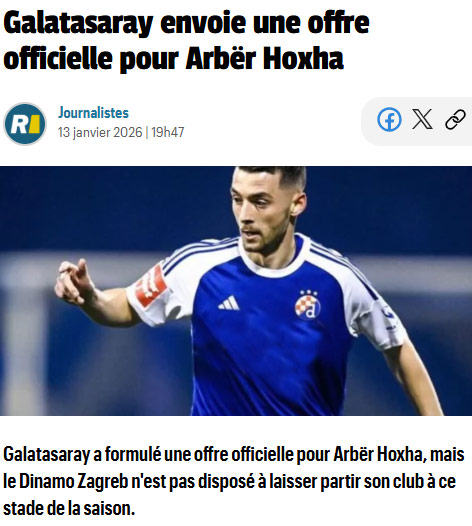 Galatasaray’dan kanada Arbër Hoxha hamlesi! Resmi teklif yapıldı