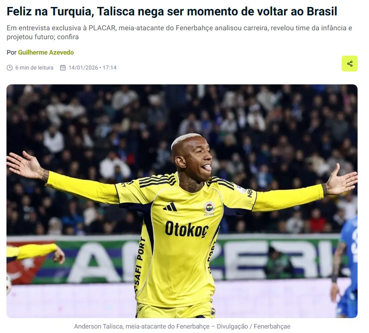 Talisca’dan transfer iddialarına yanıt! Fenerbahçe’den ayrılma ihtimali...