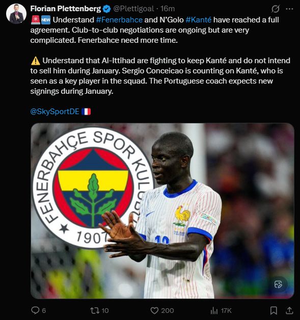 Fenerbahçe’nin görüştüğü N’Golo Kante için flaş iddia!