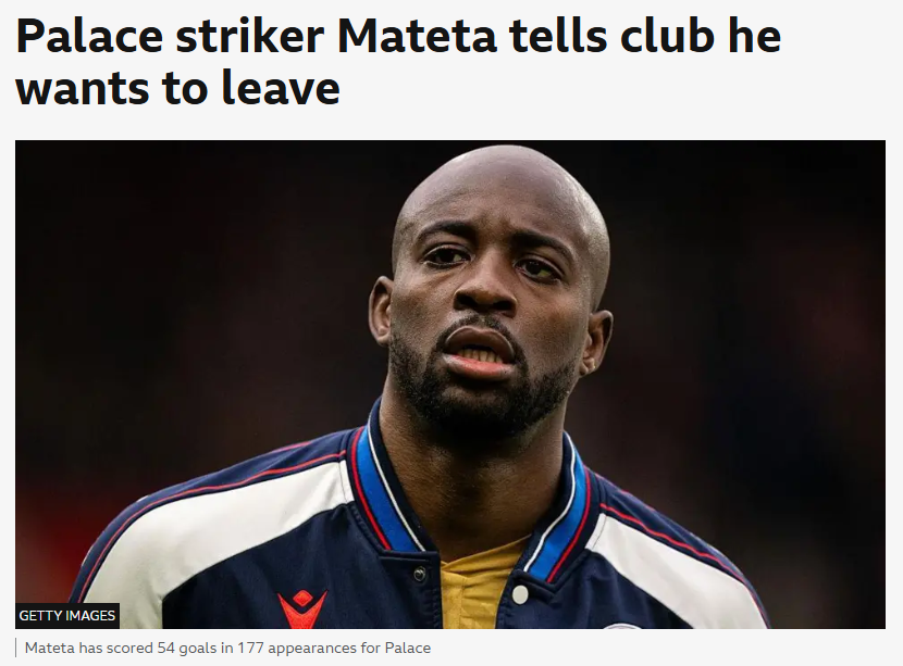 Mateta transferinde flaş gelişme: Teknik direktörü açıkladı!