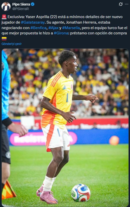 Yaser Asprilla, Galatasaray’a çok yakın! İşte anlaşma detayları!