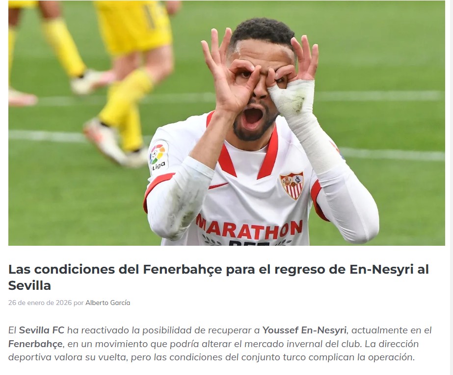 Fenerbahçe En-Nesyri’nin bonservisini belirledi! İşte Sevilla’dan talep edilen bedel