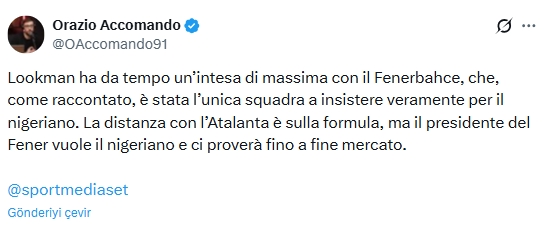 Fenerbahçe Ademola Lookman için yeniden masada! İtalya’da transfer görüşmesi!