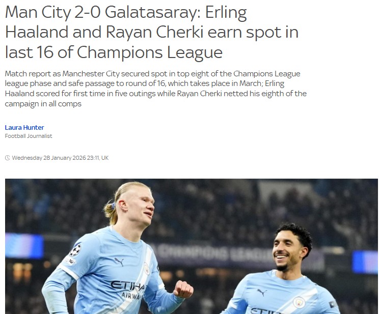 Ada basını Manchester City-Galatasaray maçını manşetlerine taşıdı!