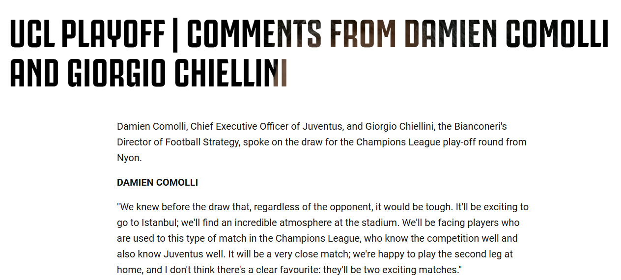 Juventus CEO’su Damien Comolli’den Galatasaray eşleşmesi yorumu!