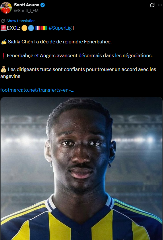 Fenerbahçe’de flaş Cherif gelişmesi! Transfer görüşmelerinde…