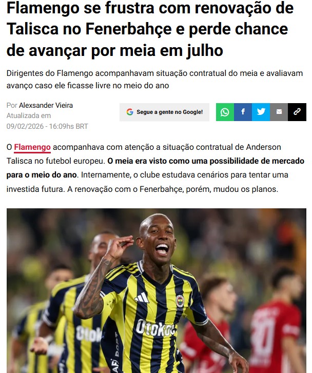 Brezilya’da Talisca üzüntüsü! Yeni sözleşmesi gündem oldu