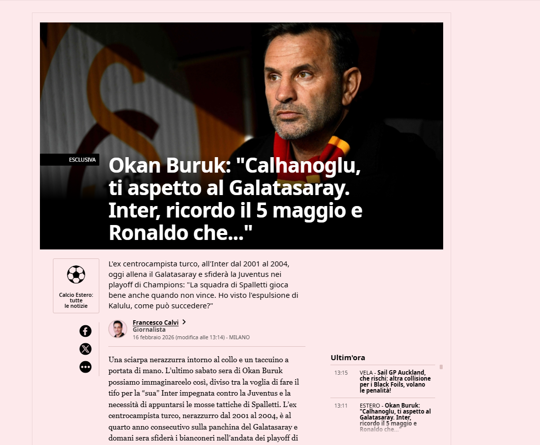 Okan Buruk’tan flaş Hakan Çalhanoğlu itirafı! G.Saray ve transfer...