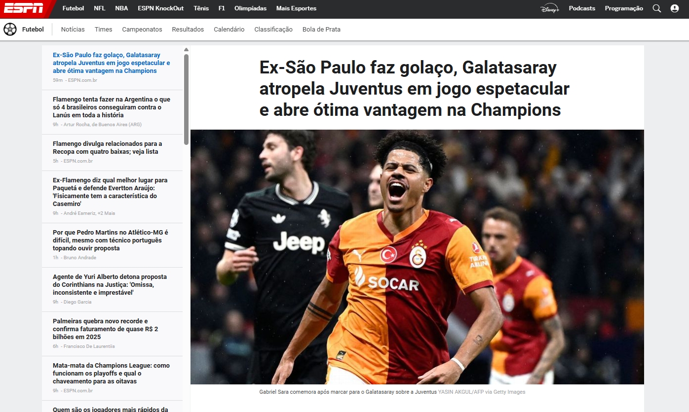 Galatasaray’ın Juventus karşısındaki zaferi dış basında büyük ses getirdi!