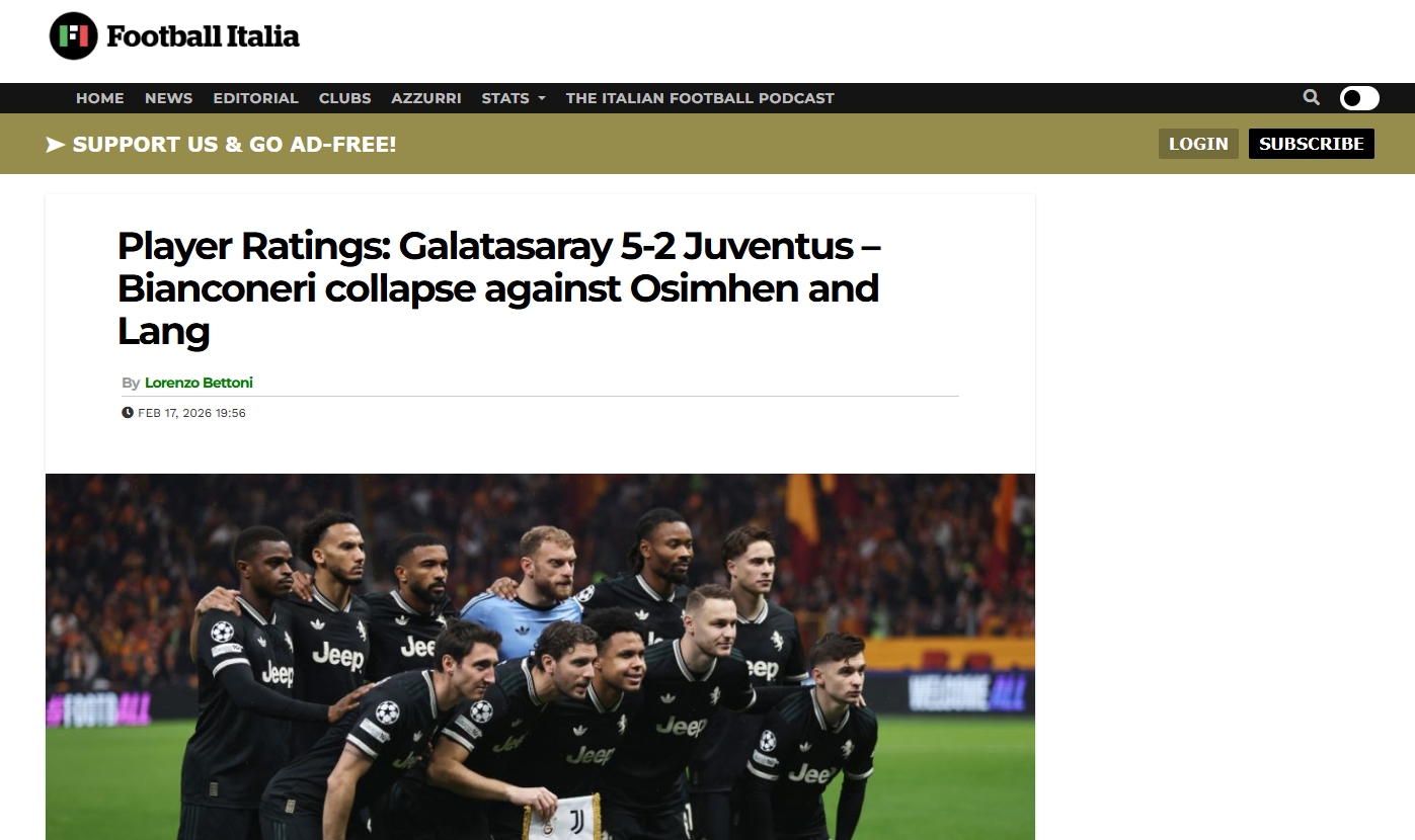 Galatasaray’ın Juventus karşısındaki zaferi dış basında büyük ses getirdi!