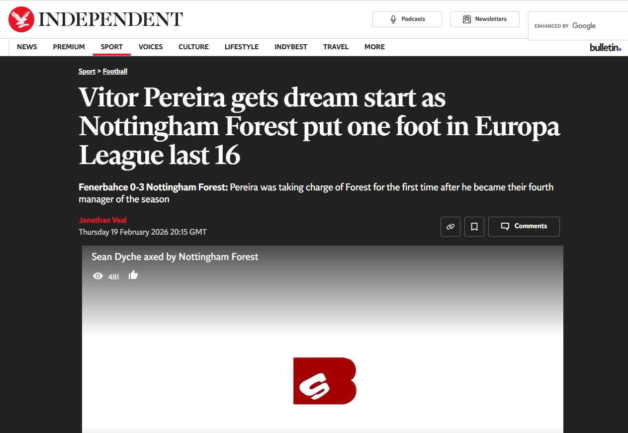 Fenerbahçe - Nottingham Forest maçı sonrası dış basın: Domine ettiler!