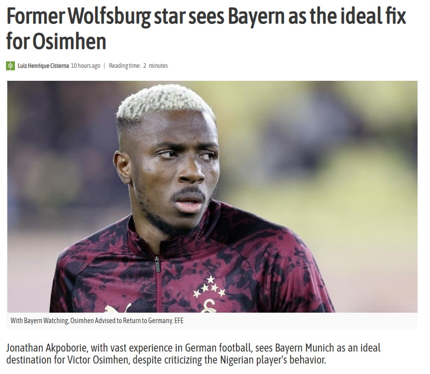 Victor Osimhen için dikkat çeken transfer önerisi: Almanya’ya dönmeli!