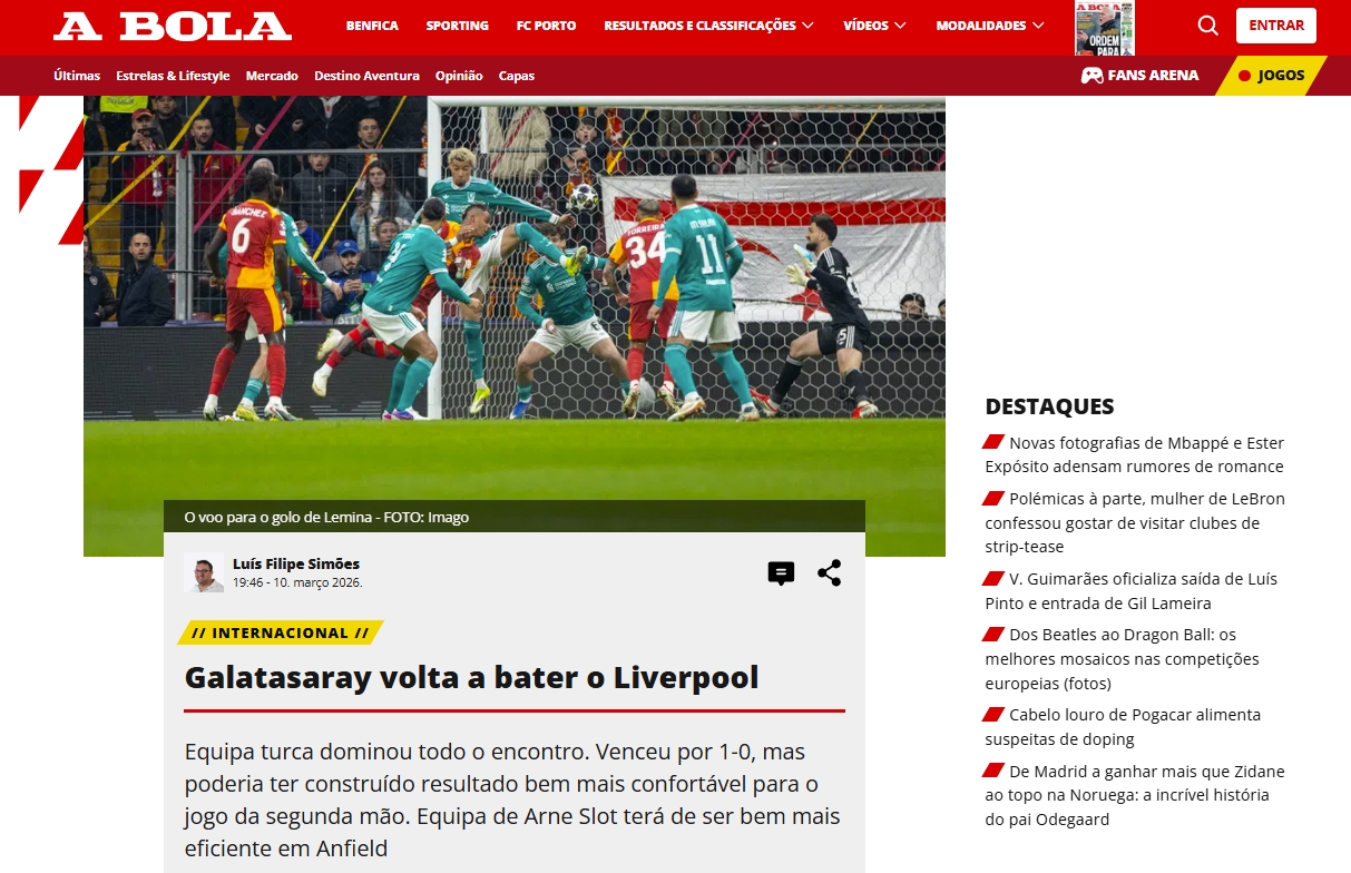 Galatasaray’ın Liverpool zaferi dış basında! İşte atılan manşetler