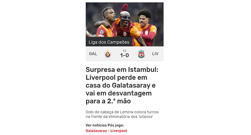 Galatasaray’ın Liverpool zaferi dış basında! İşte atılan manşetler