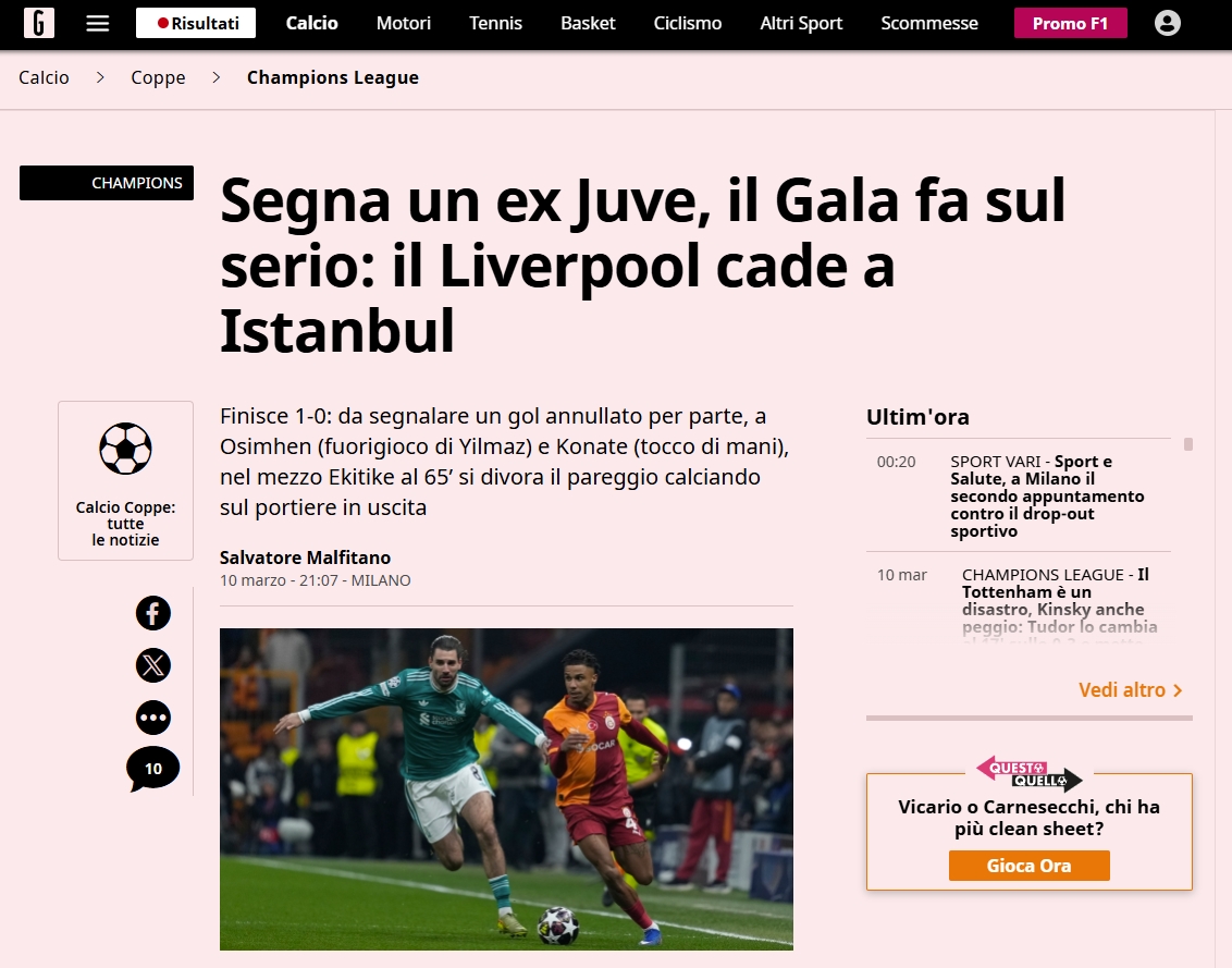 Galatasaray’ın Liverpool zaferi dış basında! İşte atılan manşetler