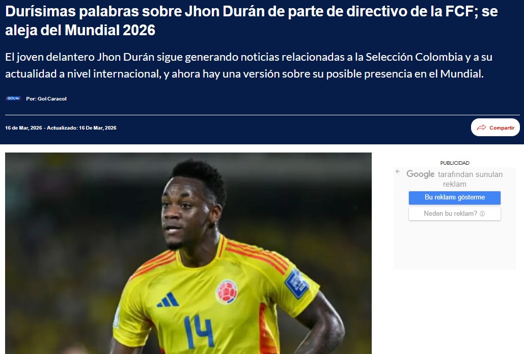 Jhon Duran’a büyük şok! Kötü haber geldi