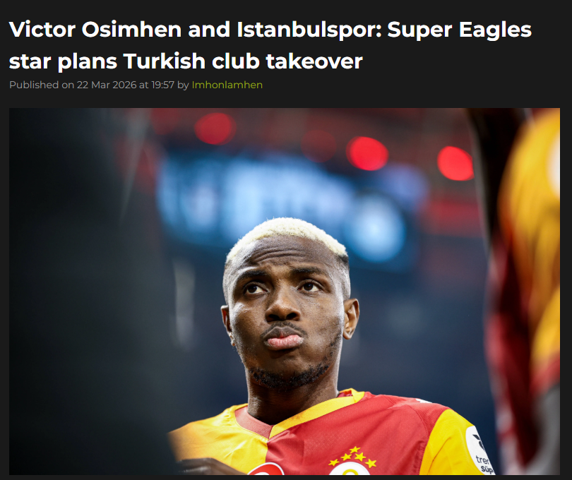Osimhen hakkında dikkat çeken iddia: İstanbul’dan kulüp satın alacak!