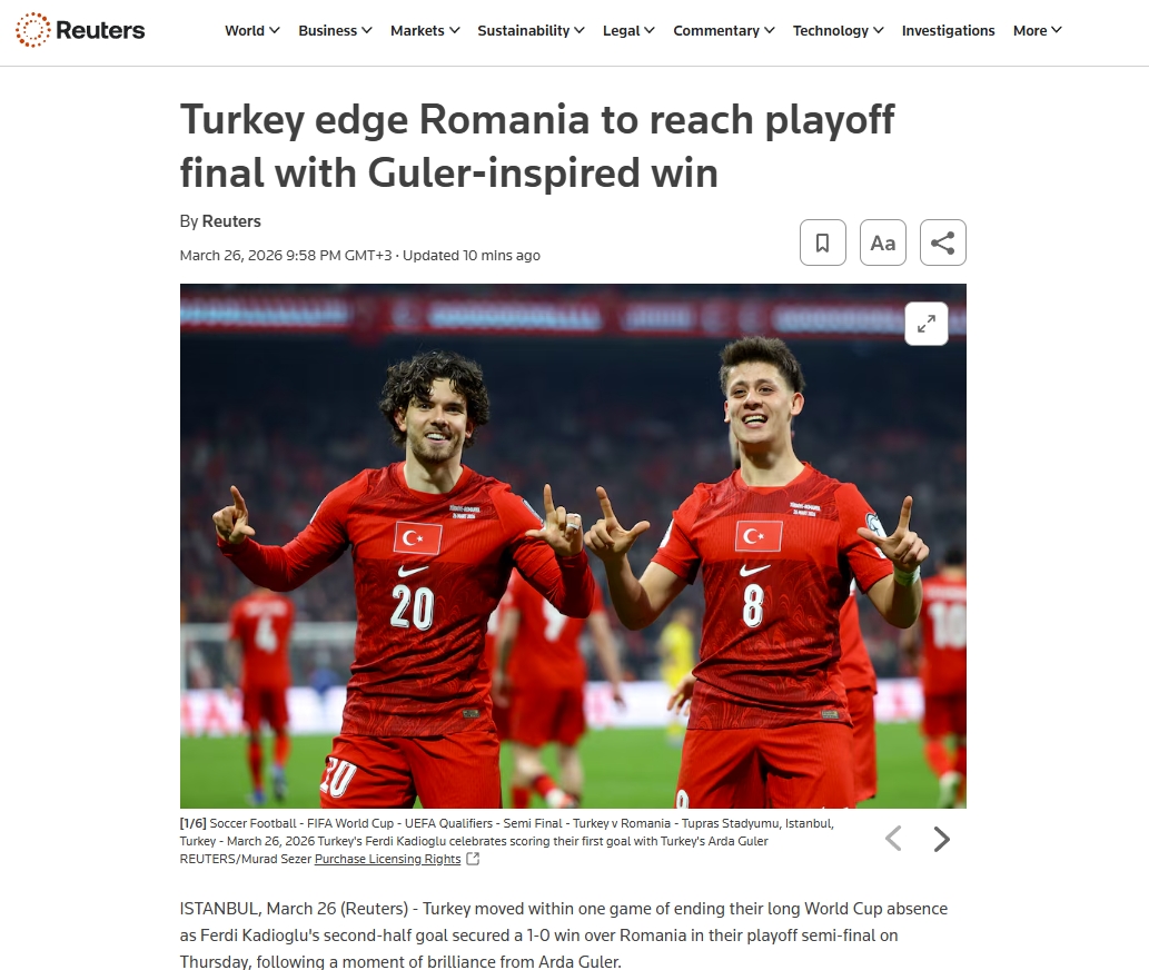 Milli Takım’ın Romanya zaferi dış basında! Arda Güler’e övgüler yağdı