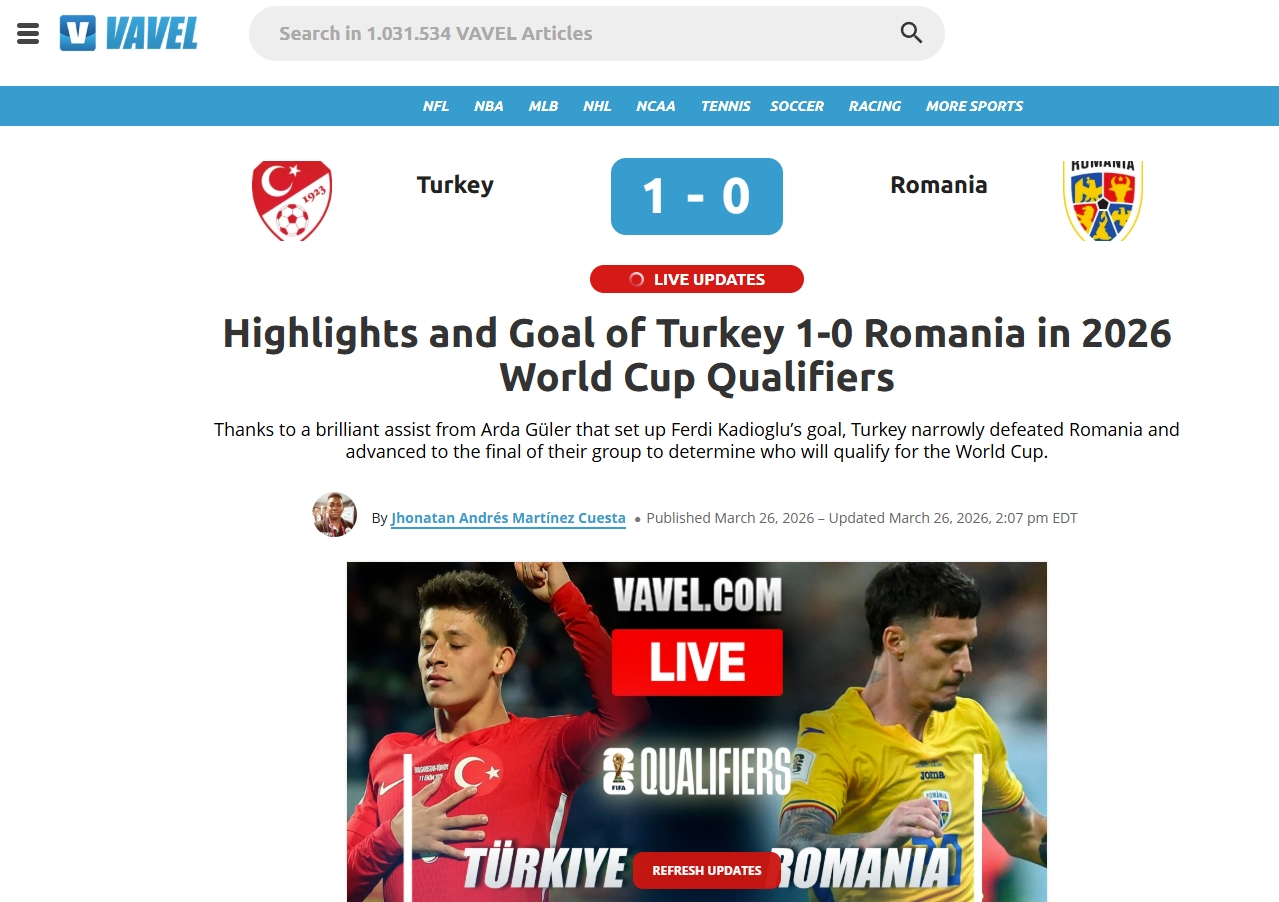 Milli Takım’ın Romanya zaferi dış basında! Arda Güler’e övgüler yağdı