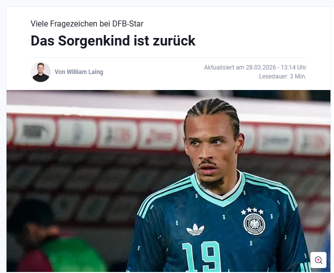 Alman medyasından Leroy Sane’ye flaş eleştiri!