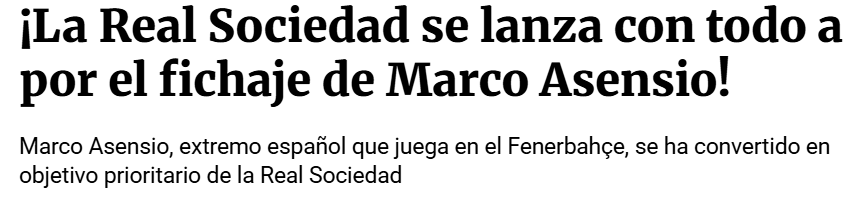 Fenerbahçe’den Asensio için en güçlü aday o kulüp!