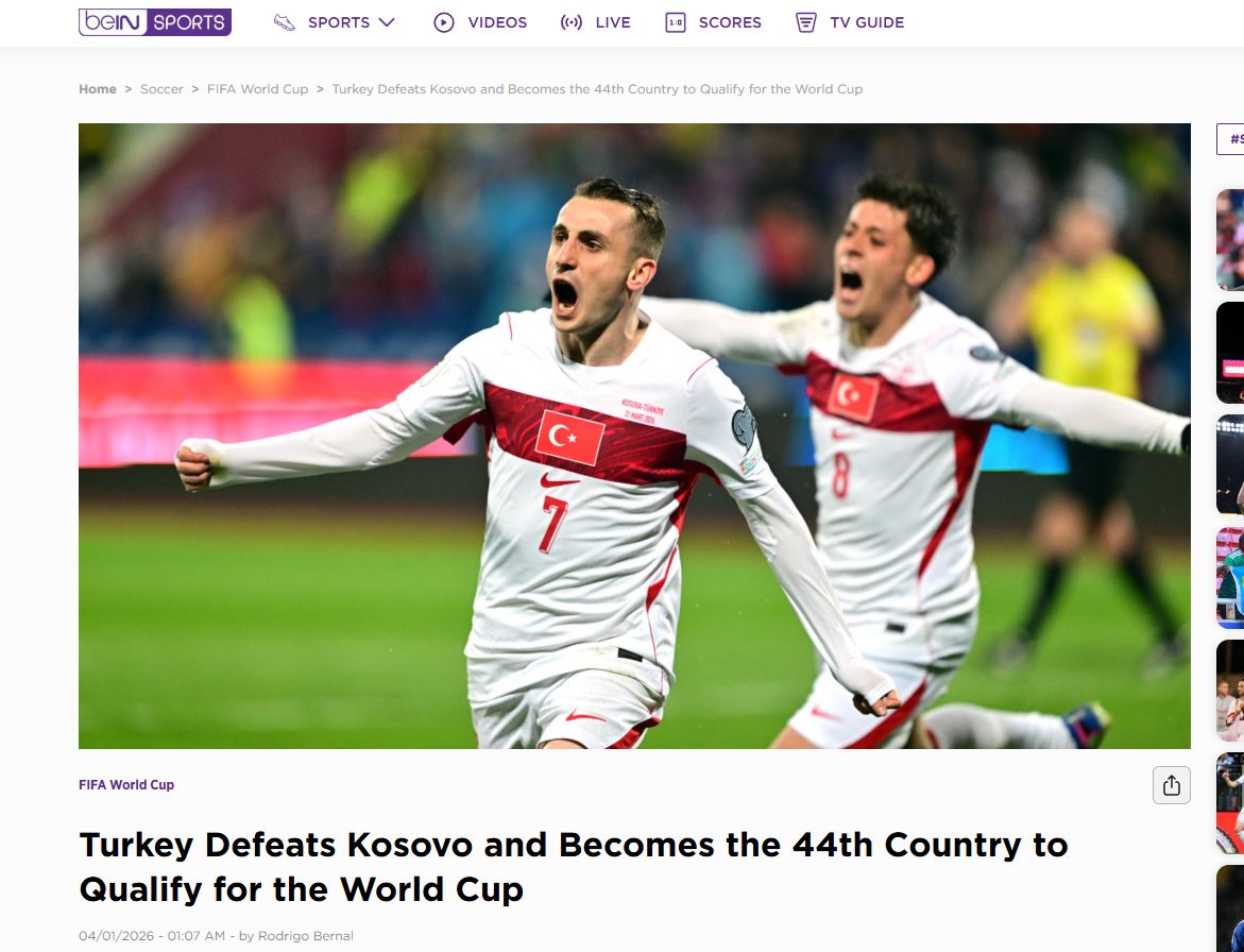 Türkiye dış basında manşetlerde! Dünya Kupası bileti sonrası...