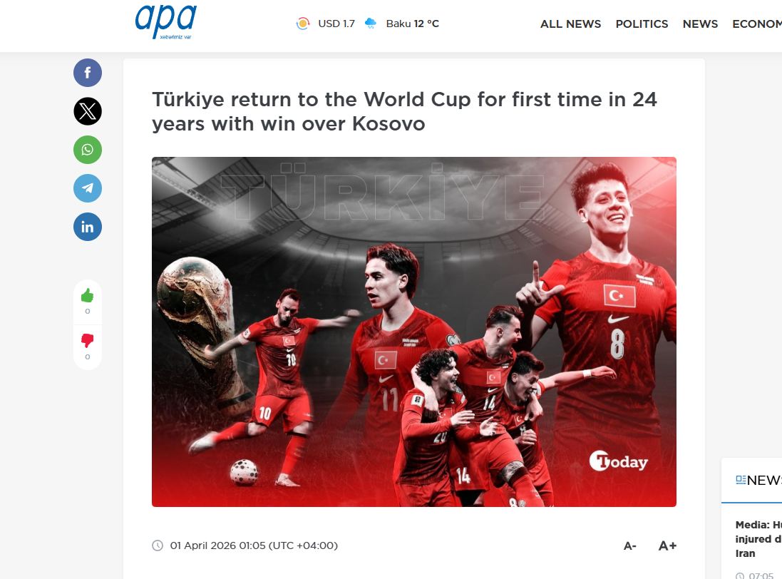 Türkiye dış basında manşetlerde! Dünya Kupası bileti sonrası...