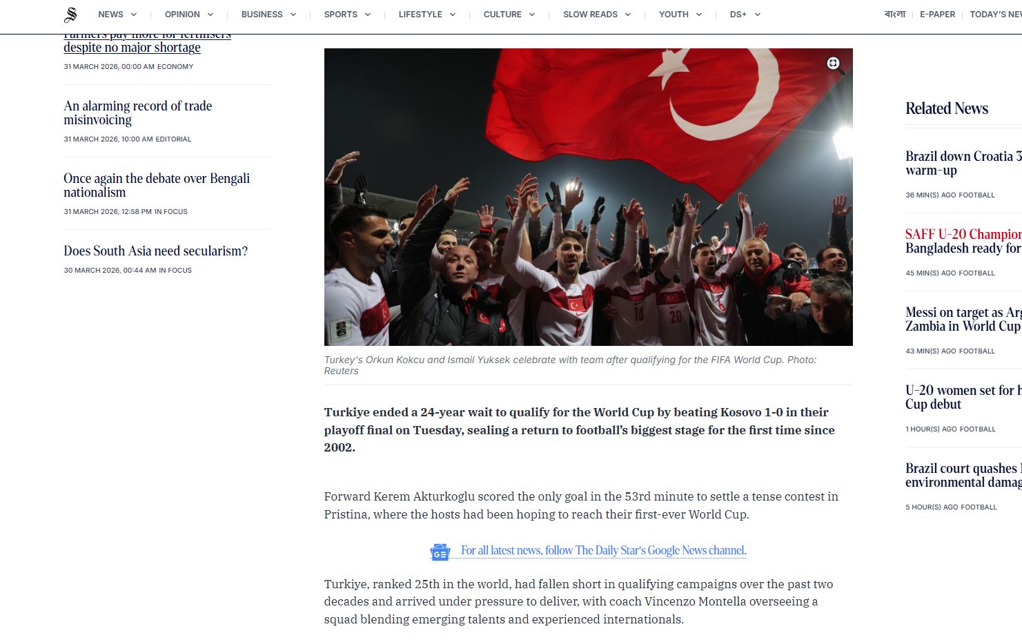 Türkiye dış basında manşetlerde! Dünya Kupası bileti sonrası...