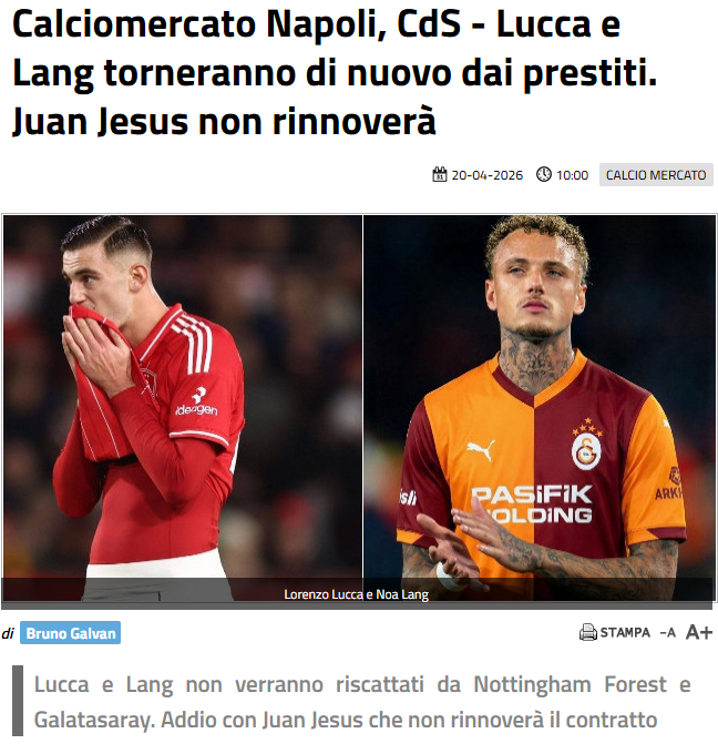 Galatasaray Lang’ın bonservisini alacak mı? İtalyan basınından flaş iddia