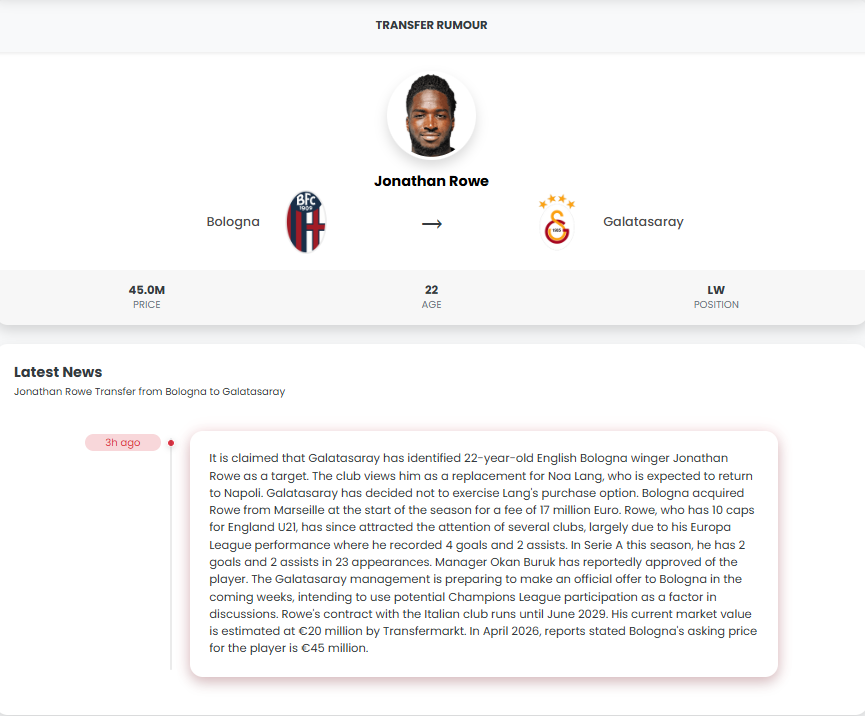 Galatasaray’a İngiliz sol kanat! Okan Buruk onay verdi